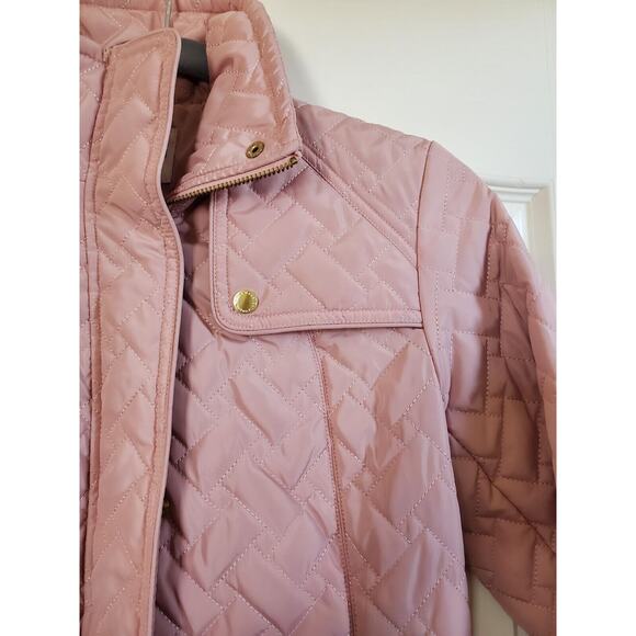 Cole Haan Blush Pink Quilted Jacket Coat NWT, Size XS - Picture 4 of 14